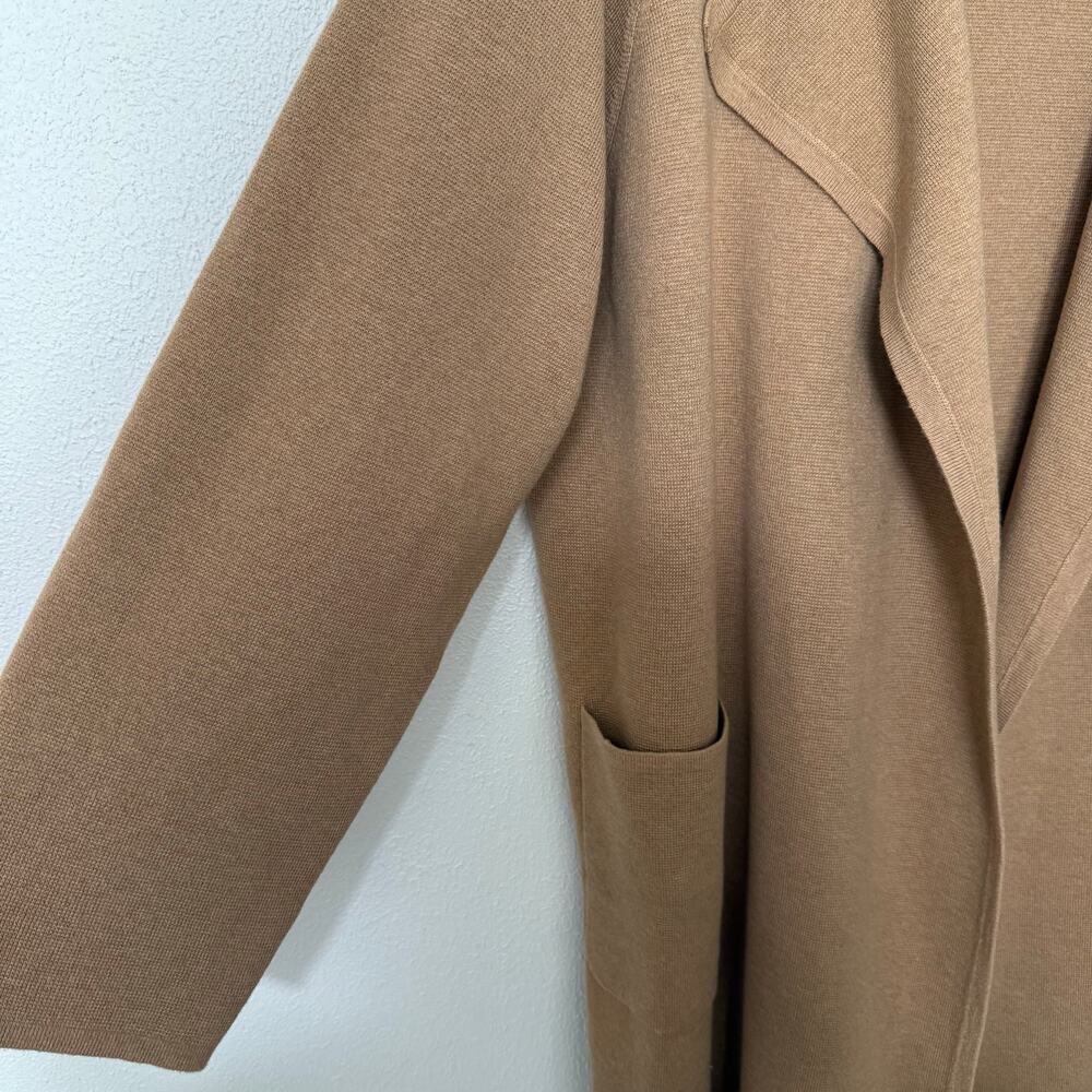 J.Crew New Women's Tan Wool Blend Knit Open Front Cardigan Size XXL - Picture 4 of 15